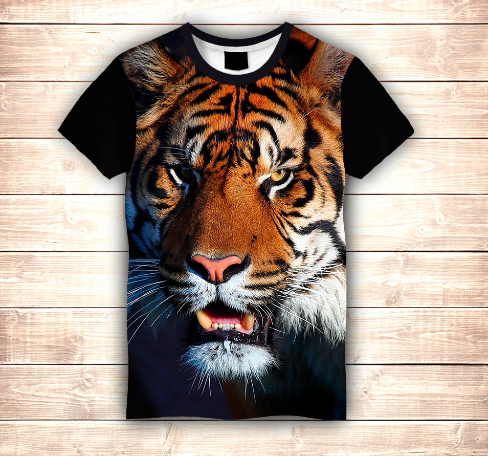Футболка 3D Tiger (футболка Big Face)