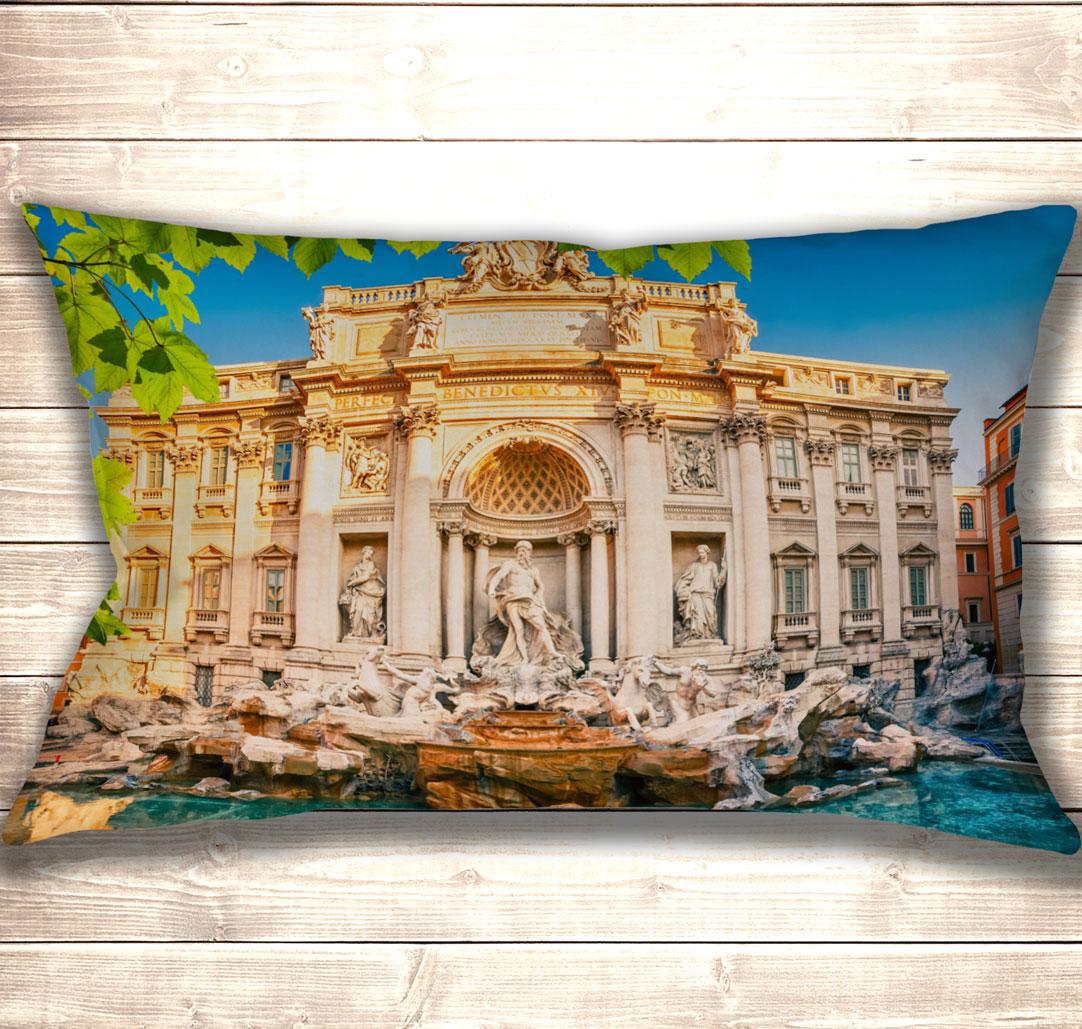 Подушка-картина Фонтан ді Треві в Римі 50х70см