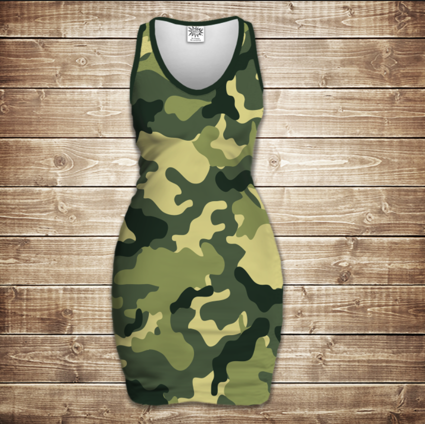 Плаття - майка 3D - Camuflage classic