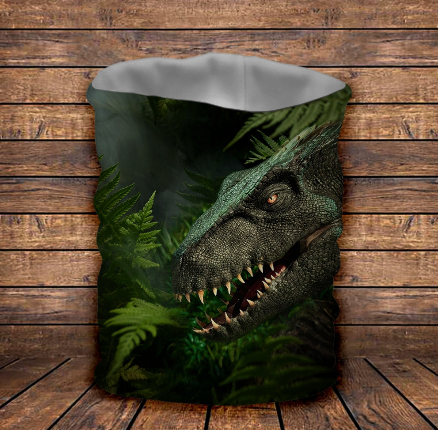 Бафф з 3D принтом  Динозавр в джунглях