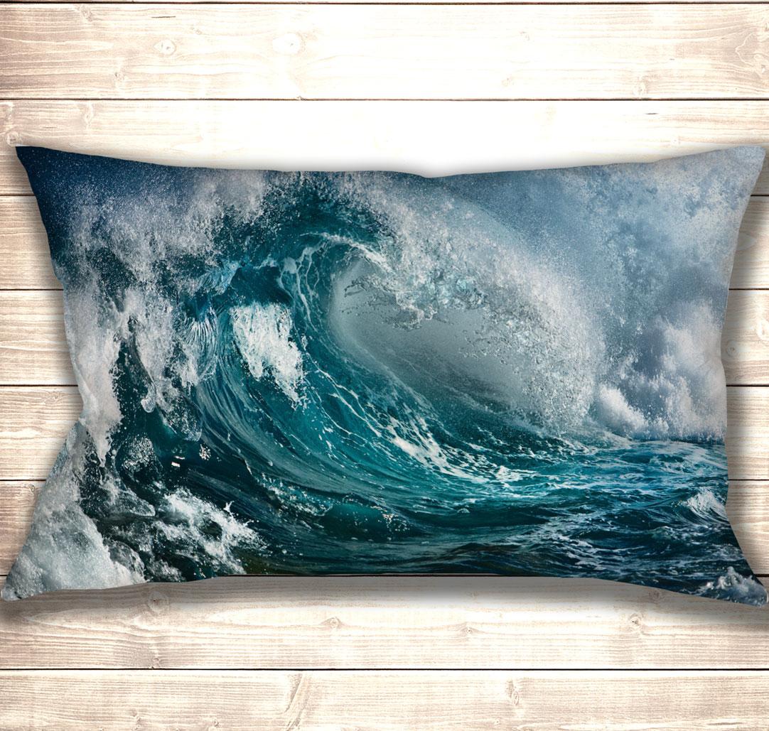 Подушка-картина Штормовое море 50х70 см