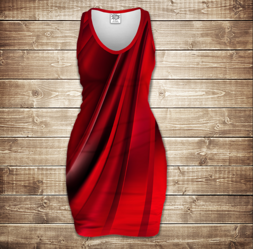 Платье-майка 3D-Red queen