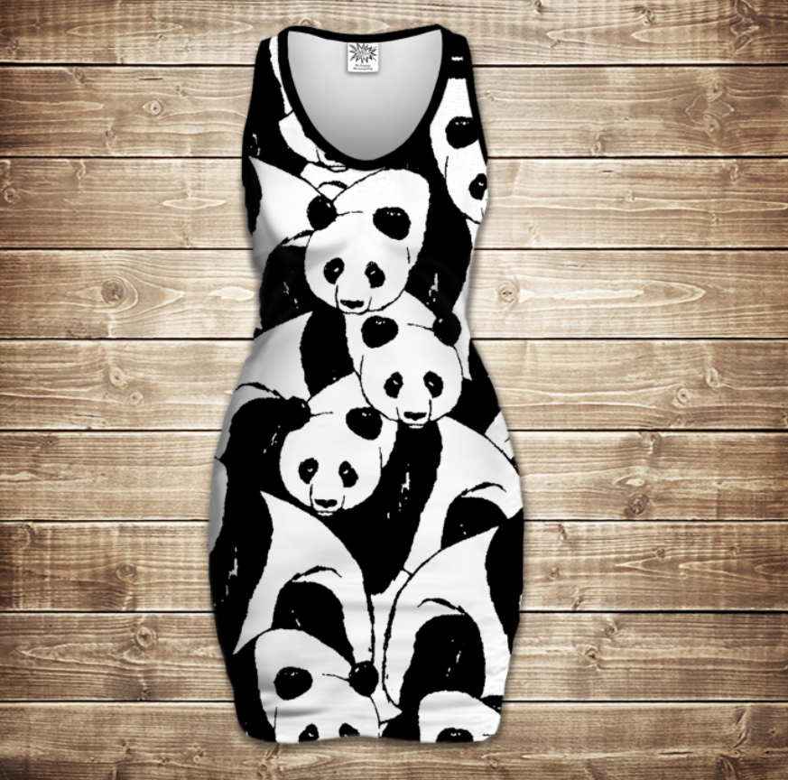 Платье-майка 3D-Мир панд