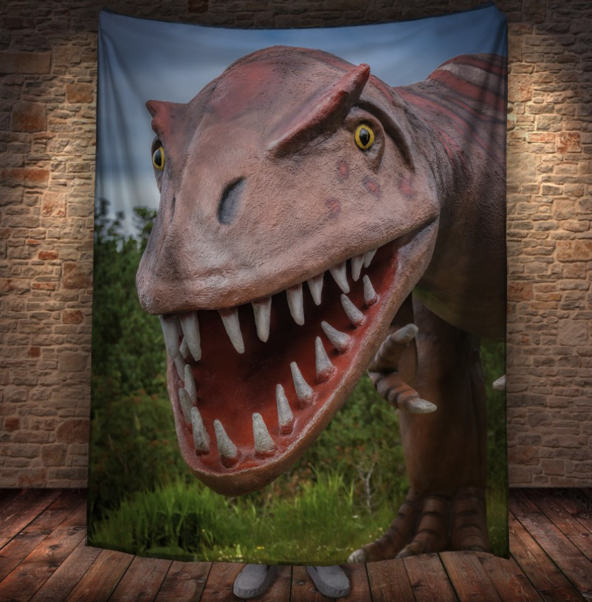 Плед з 3D принтом Динозавр